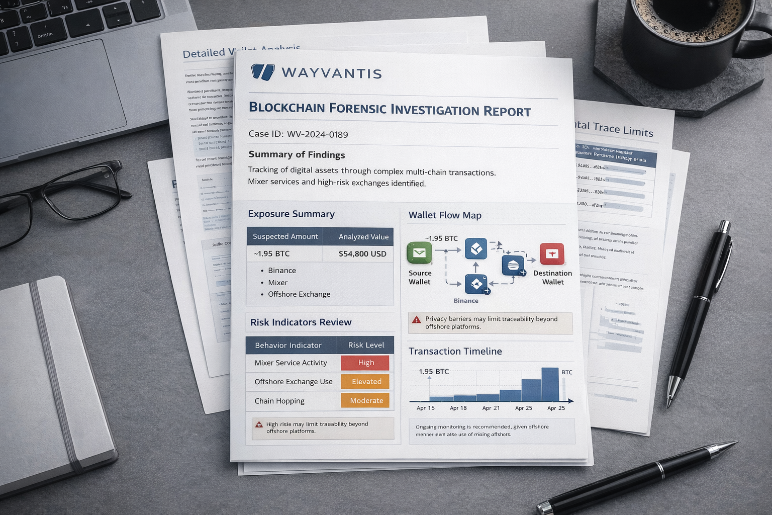 Forensic analysis report on dark analytical workspace